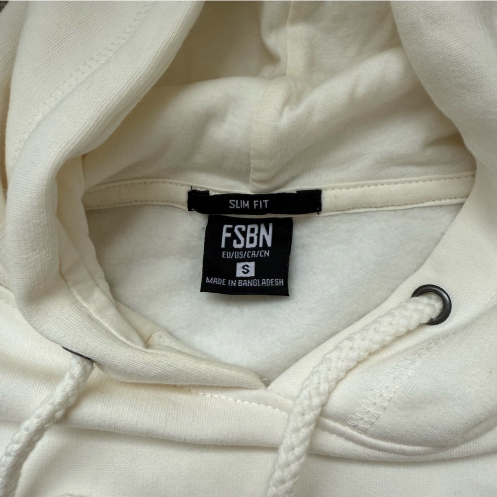 FSBN Sweatshirt Slim Fit Small White - Picture 3 of 5
